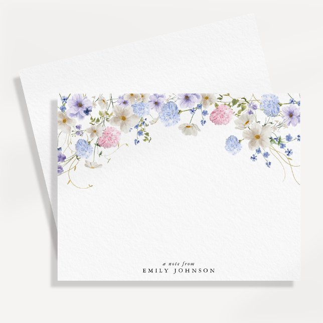 Tarjeta de nota de flores silvestres (Subido por el creador)