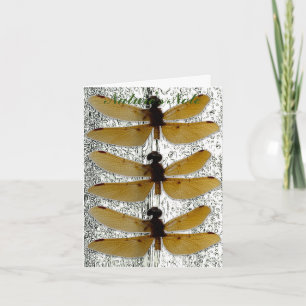 TARJETA DE NOTA DE FOTO DE DRAGONFLY LEAF