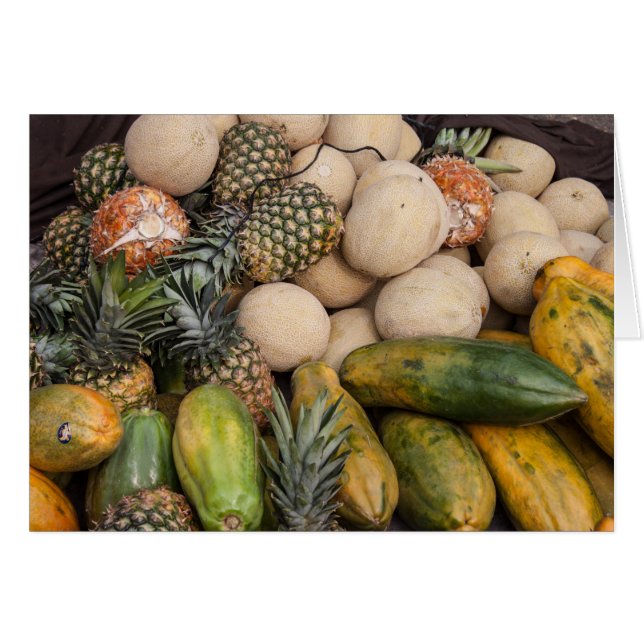 Tarjeta de Nota de Frutas de Mercado para Agricult (Anverso (Horizontal))