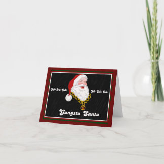 Tarjeta de nota de Gangsta Santa