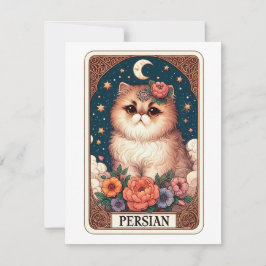 Tarjeta de nota de gato de corte