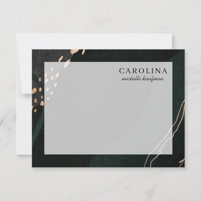 Tarjeta de nota de geodo metálico (Anverso)