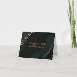 Tarjeta de nota de geodo metálico