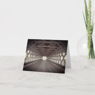 Tarjeta de nota de geometría interior de puente cu