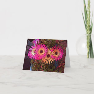 Tarjeta de nota de Gerbera Daisies