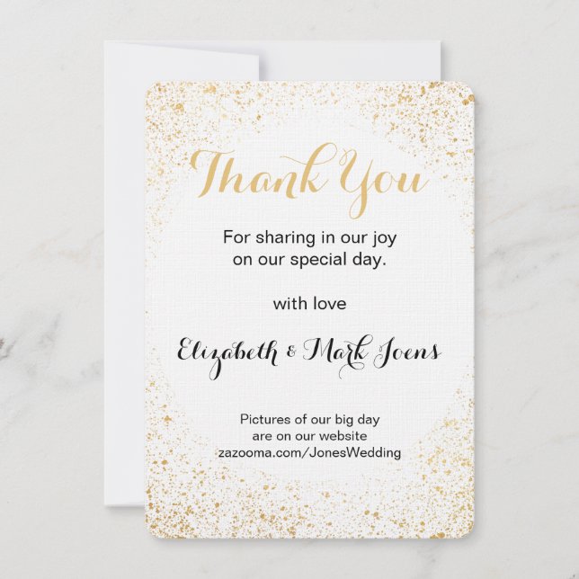 Tarjeta de nota de Gold Leaf Spry (Anverso)