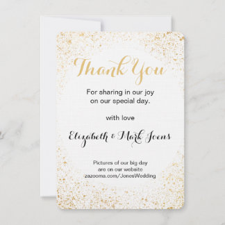 Tarjeta de nota de Gold Leaf Spry