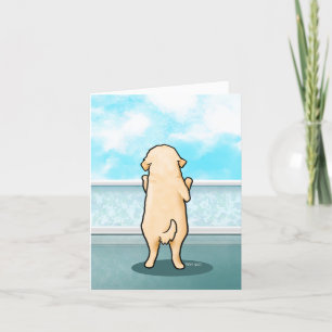 Tarjeta de nota de Golden Retriever