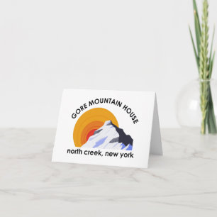 Tarjeta de nota de Gore Mountain House