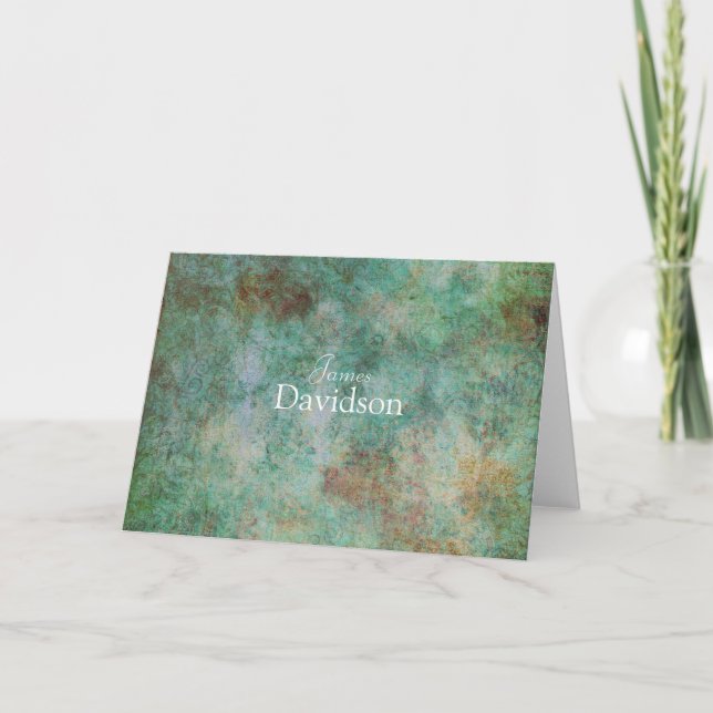 Tarjeta de nota de granito moderna (Anverso)