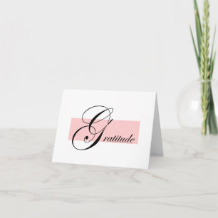 Tarjeta de nota de gratitud