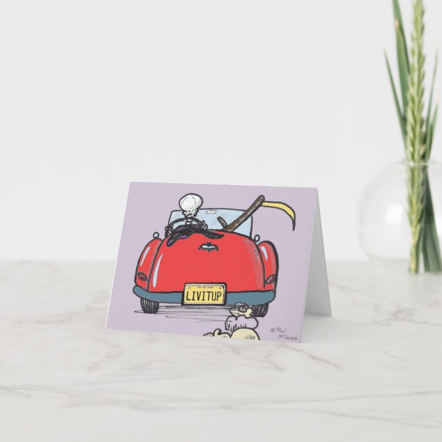 Tarjeta de nota de Green Weenii "La muerte toma va (Anverso)