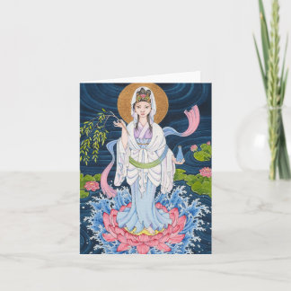Tarjeta de nota de Guan Yin