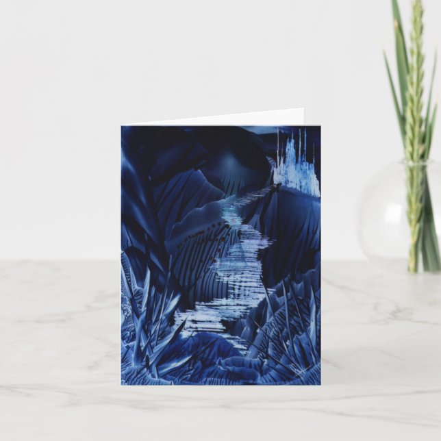 Tarjeta de nota de hadas del arte del Encaustic (Anverso)