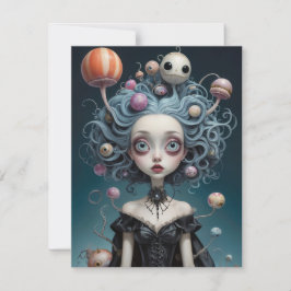 Tarjeta de nota de Halloween