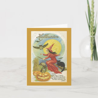 Tarjeta de nota de Halloween