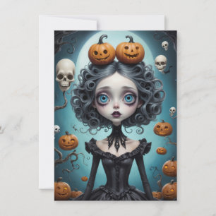 Tarjeta de nota de halloween sensacional