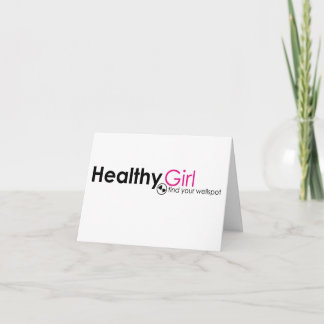Tarjeta de nota de HealthyGirl