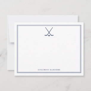 Tarjeta de nota de hockey personalizada