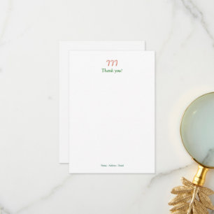 Tarjeta de nota de Holiday Candy Canes