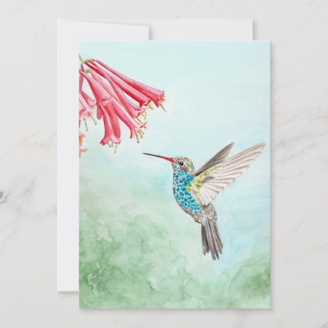 Tarjeta de nota de Hummingbird (Anverso)