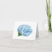 Tarjeta de nota de Hydrangea