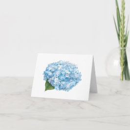 Tarjeta de nota de Hydrangea