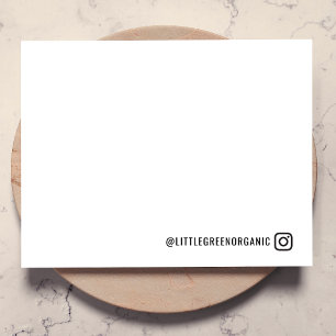 Tarjeta de nota de Instagram   Nota plana de nombr