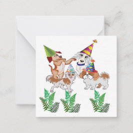 Tarjeta de nota de invitación a la fiesta