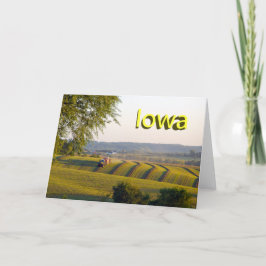 Tarjeta de nota de Iowa