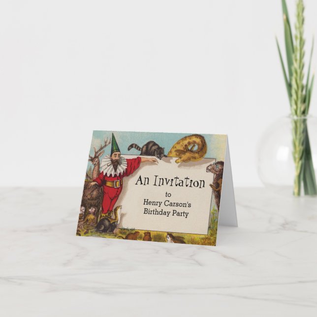 Tarjeta de nota de Isidore el Elfo y sus Animales (Anverso)