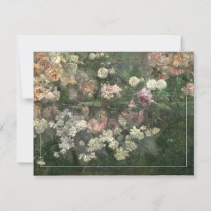 Tarjeta de nota de jardín en mayo