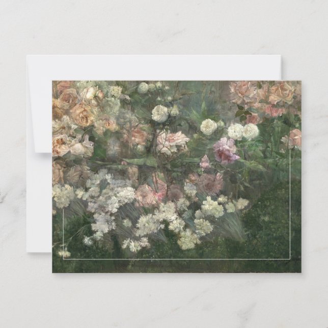 Tarjeta de nota de jardín en mayo (Anverso)