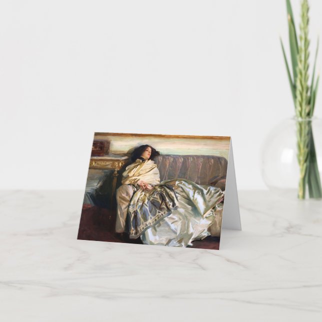 Tarjeta de nota de John Singer Sargent Nonchaloir (Anverso)