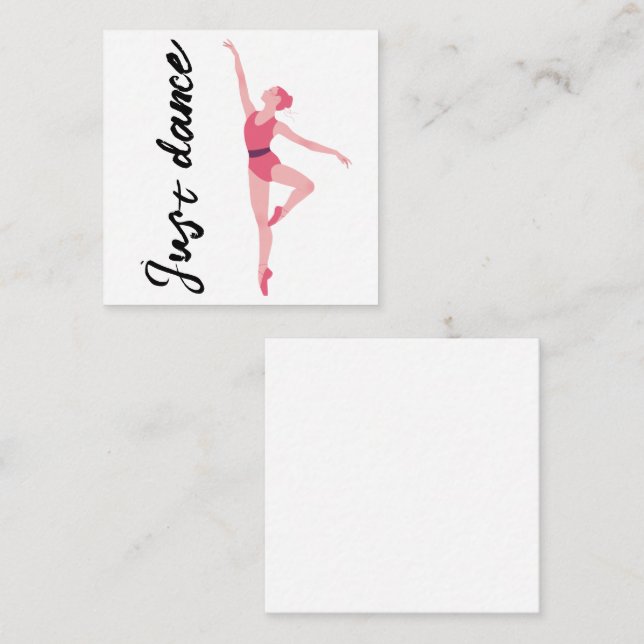 Tarjeta de nota de Just Dance Ballerina | Ballet e (Anverso / Reverso)