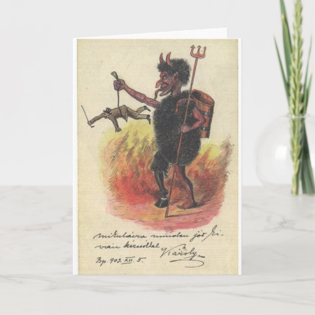 Tarjeta de nota de Krampus (Anverso)