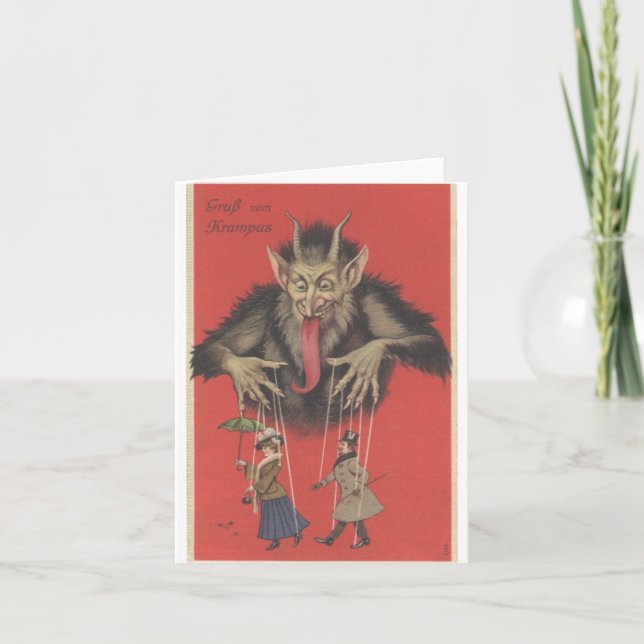 Tarjeta de nota de Krampus (Anverso)