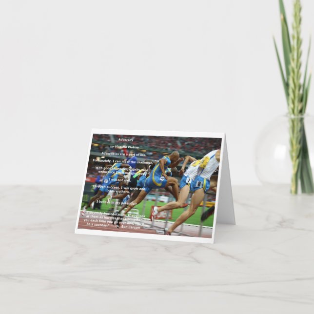 Tarjeta de nota de la afirmación de la (Anverso)