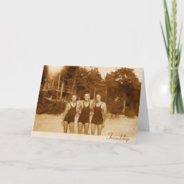 Tarjeta de nota de la amistad