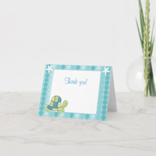 Tarjeta de nota de la bahía de la tortuga azul mod