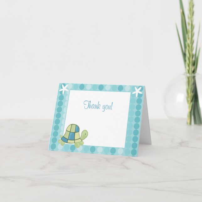 Tarjeta de nota de la bahía de la tortuga azul mod (Anverso)