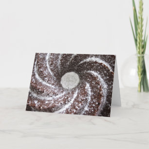 Tarjeta de nota de la belleza de Bundt