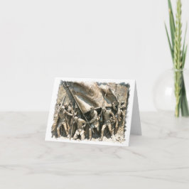 Tarjeta de nota de la Brigada Irlandesa