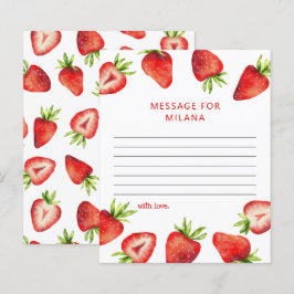 Tarjeta de nota de la cápsula de la fiesta de cump