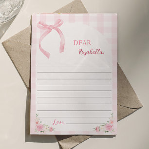 Tarjeta de nota de la cápsula de tiempo de Coquett