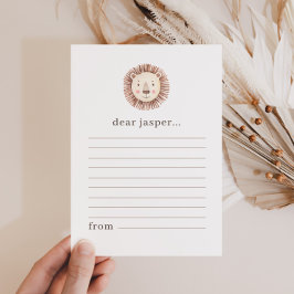 Tarjeta de nota de la cápsula del tiempo de la car