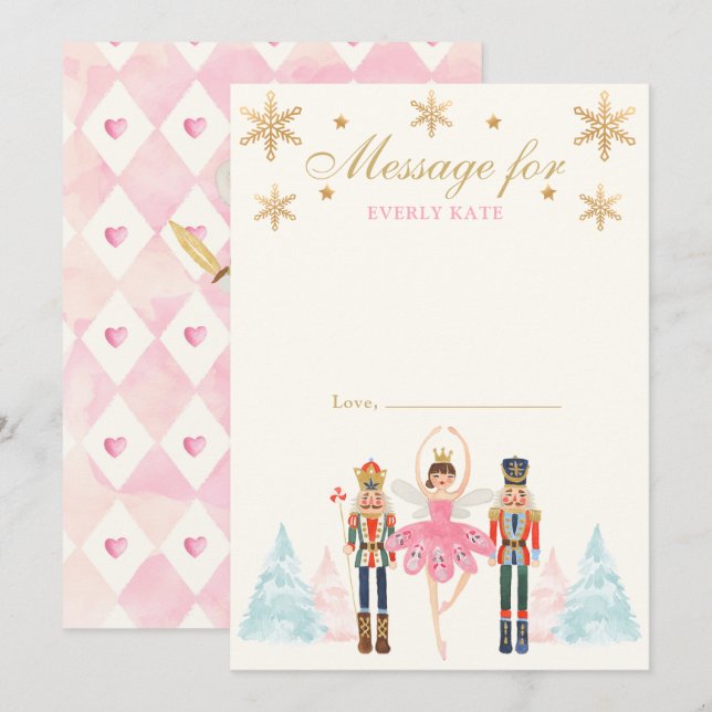 Tarjeta De Nota De La Cápsula Del Tiempo De Los Du (Anverso / Reverso)