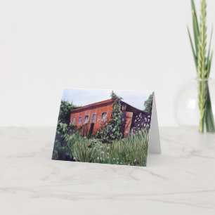 Tarjeta de nota de la casa del pollo de Gramma