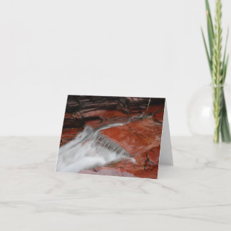 Tarjeta de nota de la cascada (espacio en blanco)