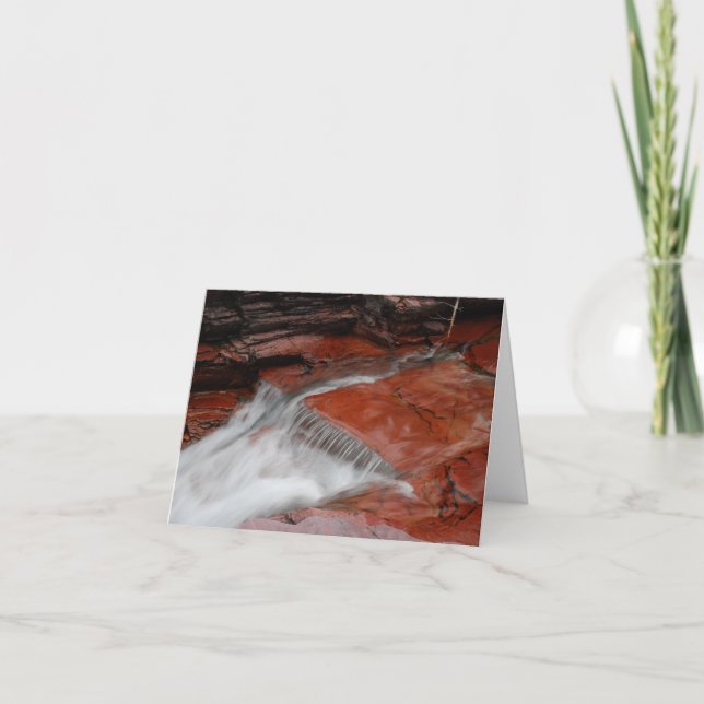 Tarjeta de nota de la cascada (espacio en blanco) (Anverso)